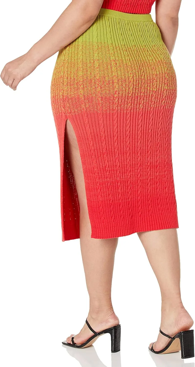 The Drop Women's Lola Ombre Midi Skirt