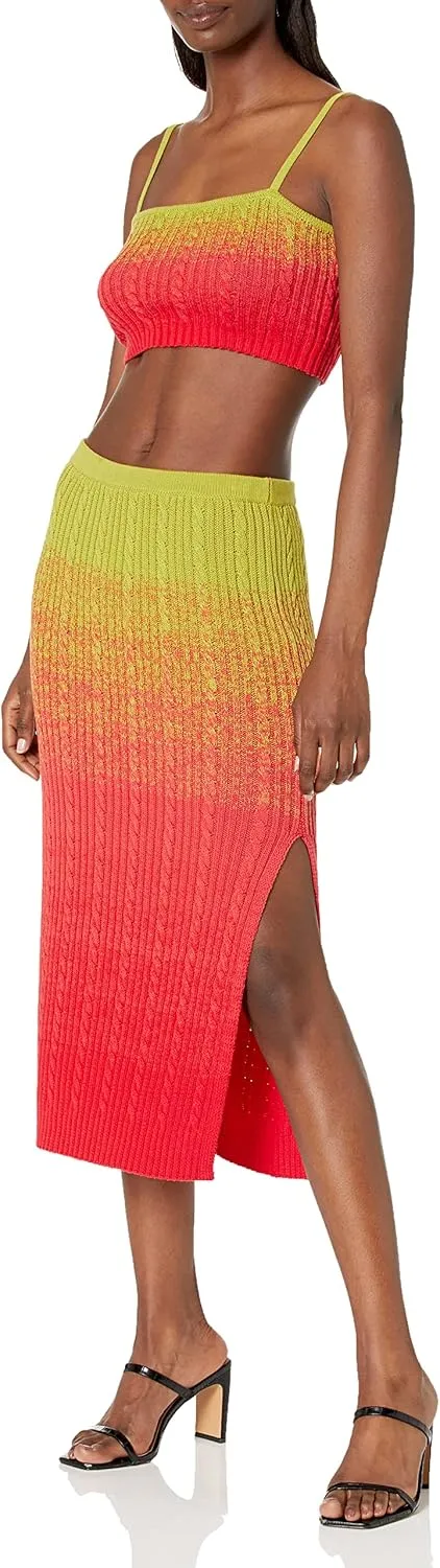 The Drop Women's Lola Ombre Midi Skirt