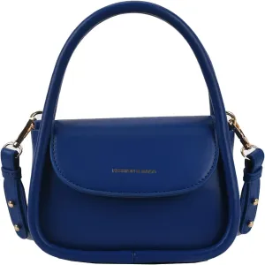 Trendy Women's Small Leather Handbag - Cute Top Handle Crossbody Satchel Bag (White)