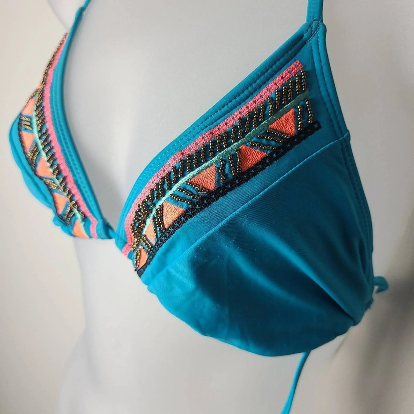 Turquoise Bikini Top