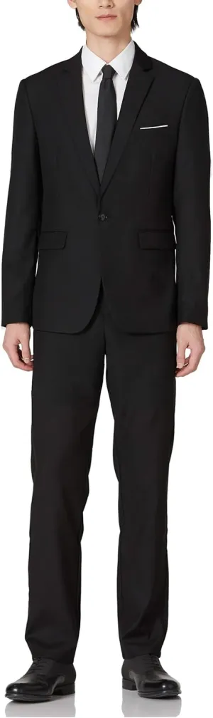 UNINUKOO Mens Suits 3 Piece Classic Fit Wedding Guest Outfit Suit Jacket Pants with Vest