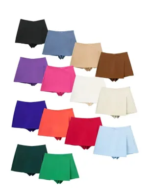 Vibrant A-Line Skort