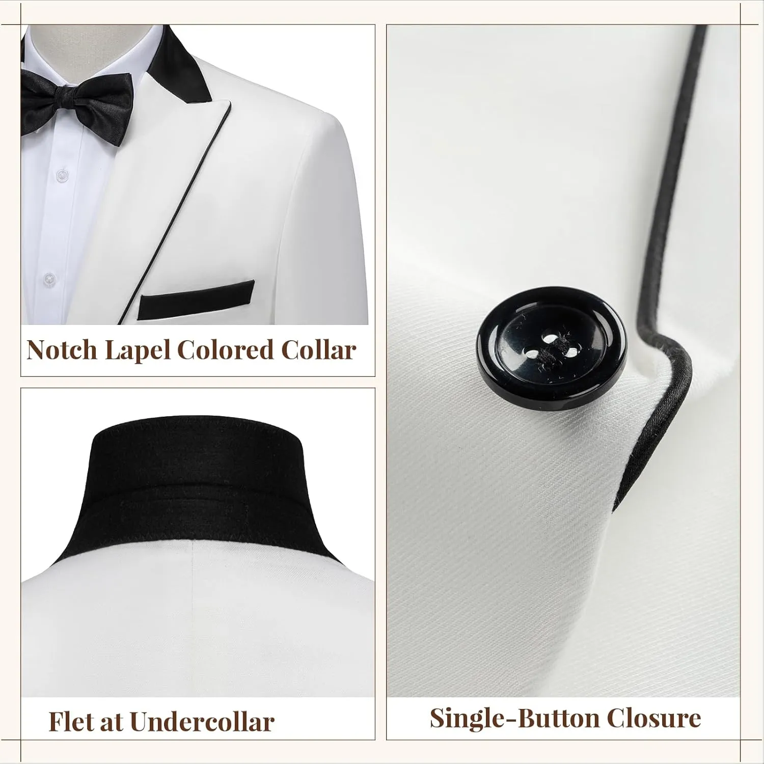 WEEN CHARM Men's Lightweight Suit Jacket Slim Fit Blazer for Spring Summer Single Button Wedding Office Sport Coat