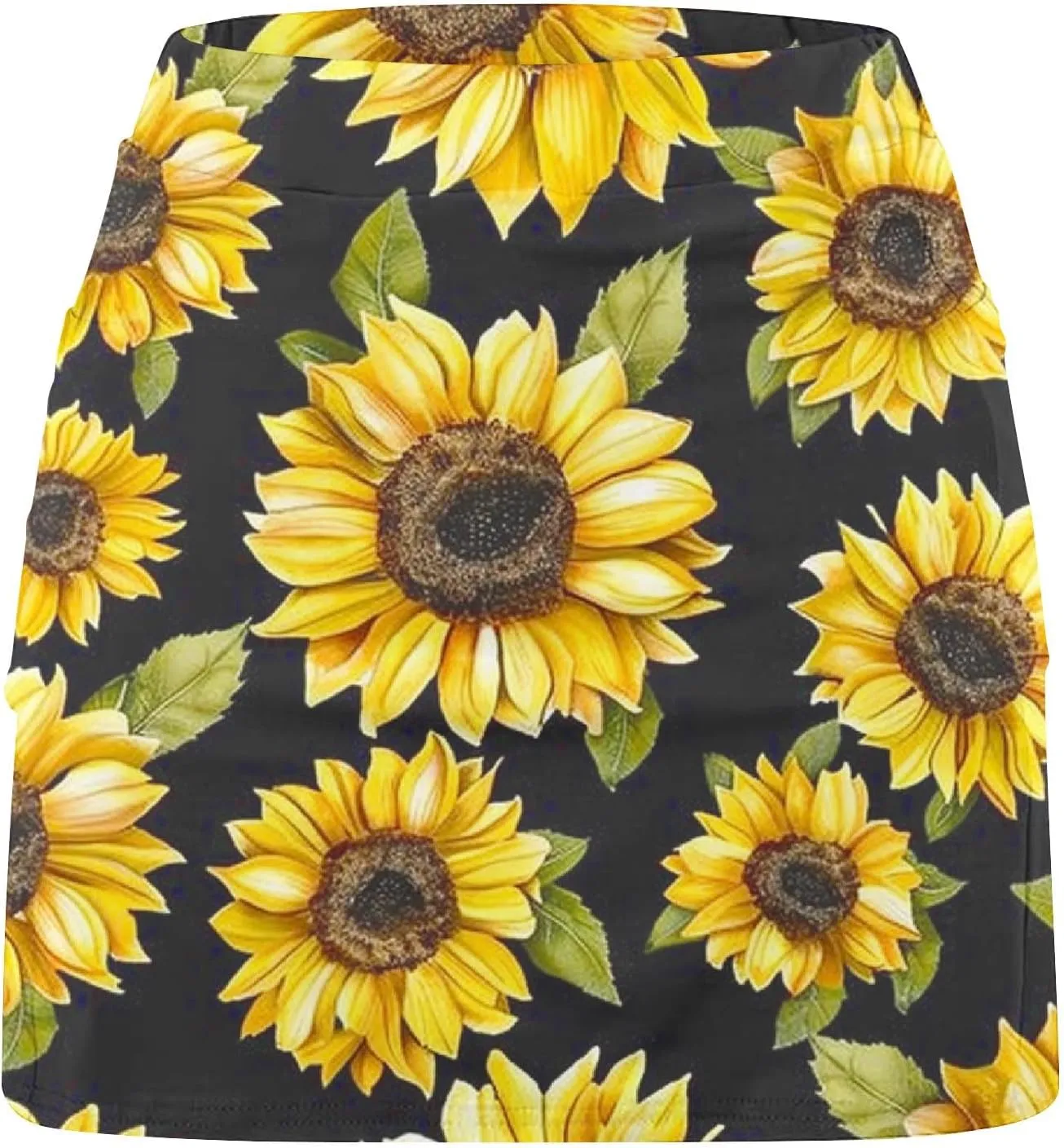 Women Athletic Shorts Trendy Summer Print High Waist Yoga Pant Tennis Skirt Built in Shorts Workout Lounge Golf Skirt