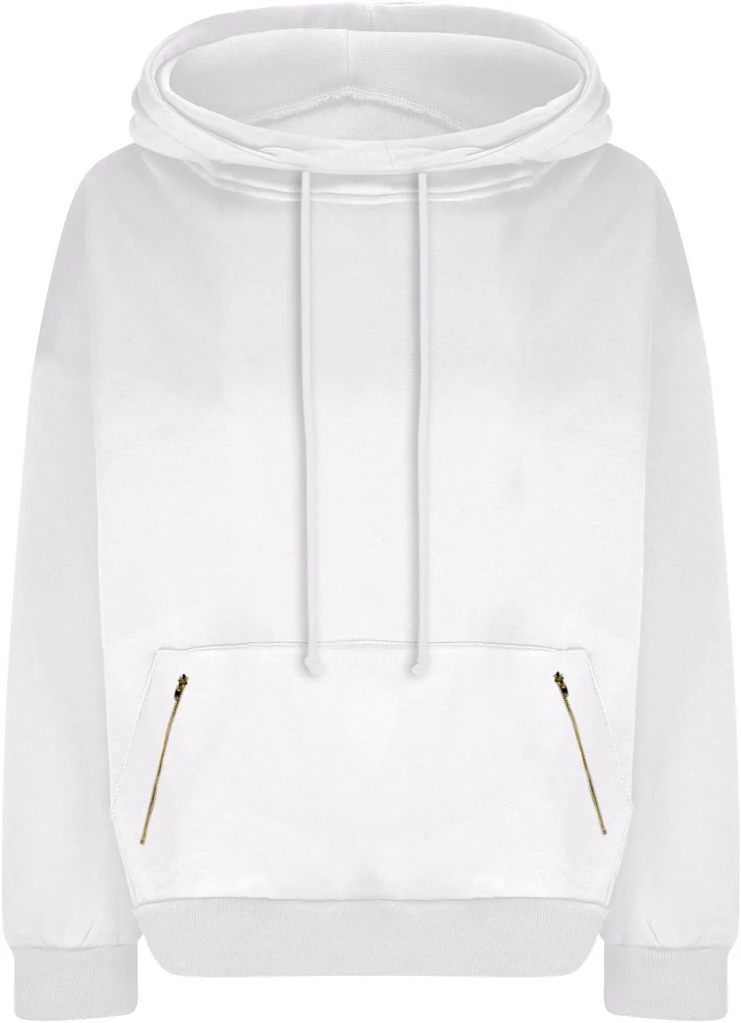 Women Cowl Neck Hoodies Fall Fleece Drawstring Sweatshirts Casual Long Sleeve Hooded Pullover Zipper Kangaroo Pocket