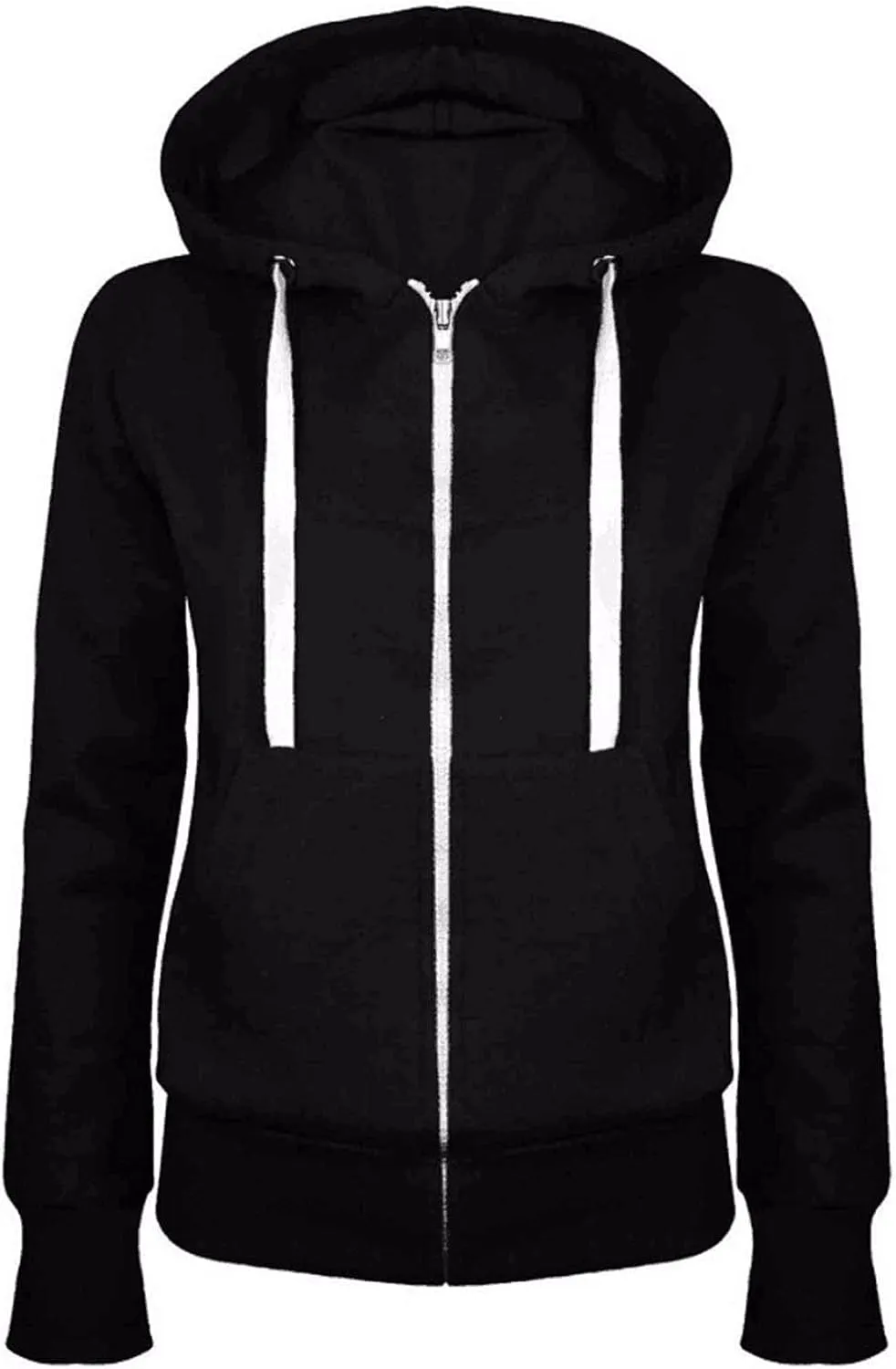 Women Fall Hoodies Long Sleeve Full Zip Up Sweatshirts Jackets Casual Comfy Fall Outfits Winter Clothes 2024