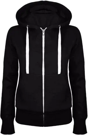Women Fall Hoodies Long Sleeve Full Zip Up Sweatshirts Jackets Casual Comfy Fall Outfits Winter Clothes 2024