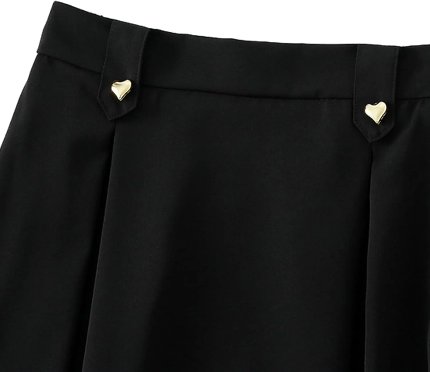 Women Fashion Casual Mid Length Suit Skirt A Line High Waisted Pleated Skirt Daily Long Leather Skirts for Women