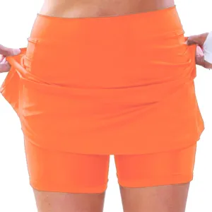 Women Shorts Summer Casual Stretchy Golf Skorts Oversized High Waisted Tennis Mini Skirts with Pockets