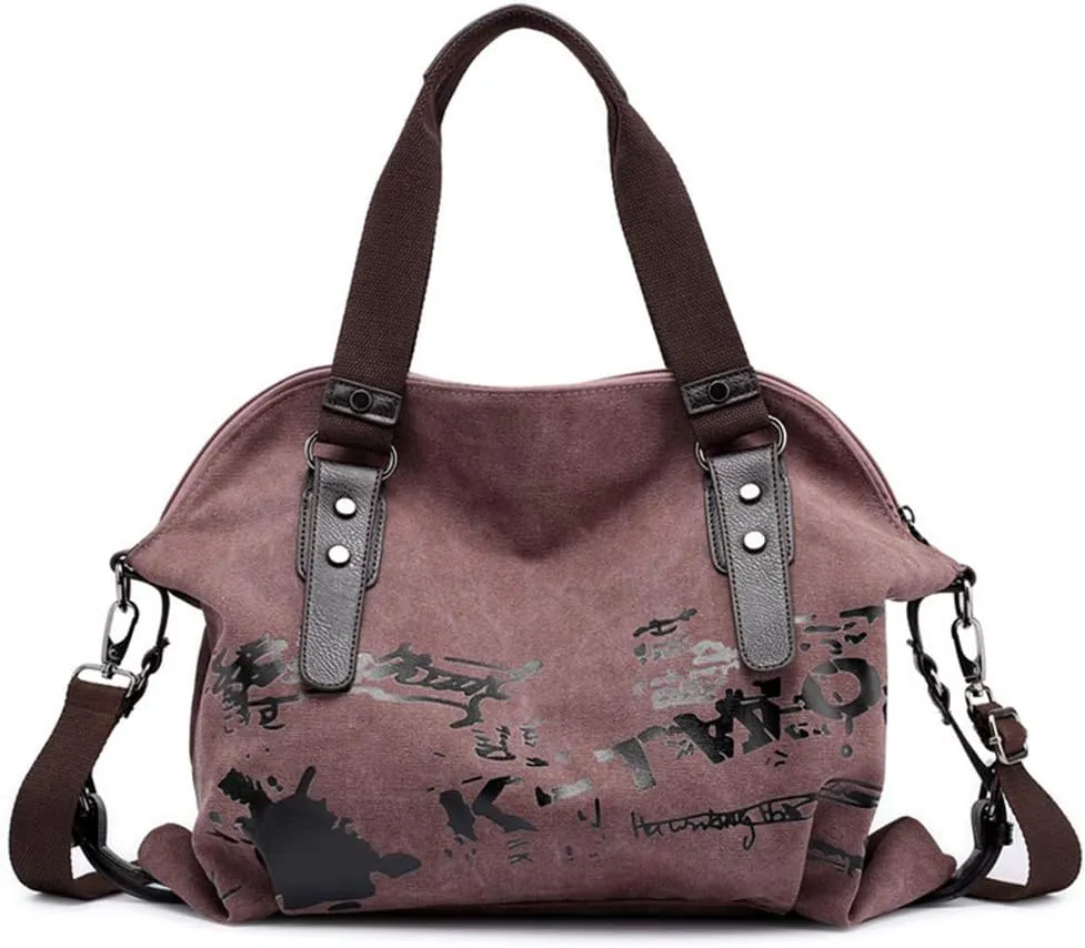 Women Shoulder bags Vintage Hobo Canvas Handbag Top Handle Tote Crossbody Purses