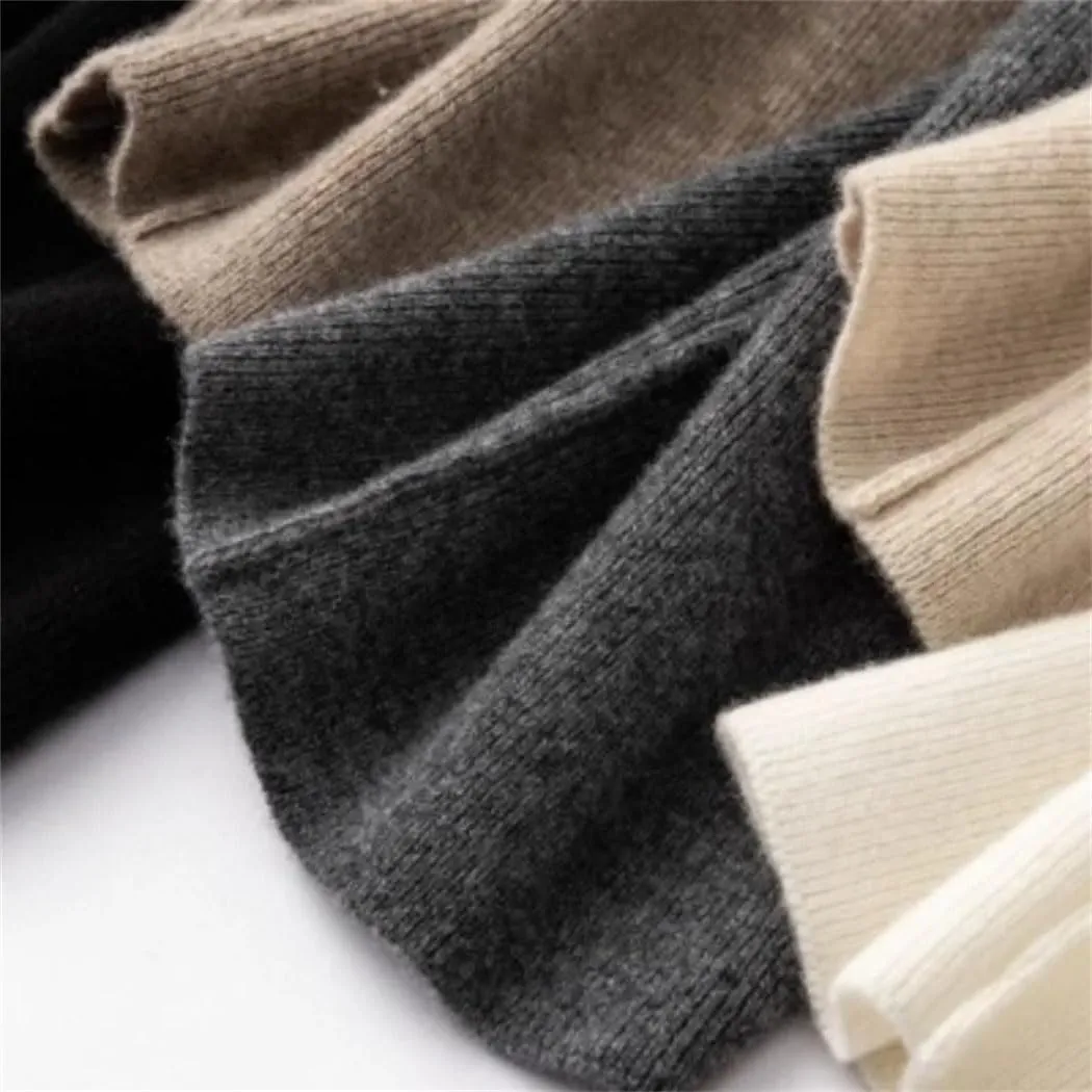 Women Wool Knit Harem Pants Fall Winter Thin Loose Pants Drawstring Elastic Waistband Grandma