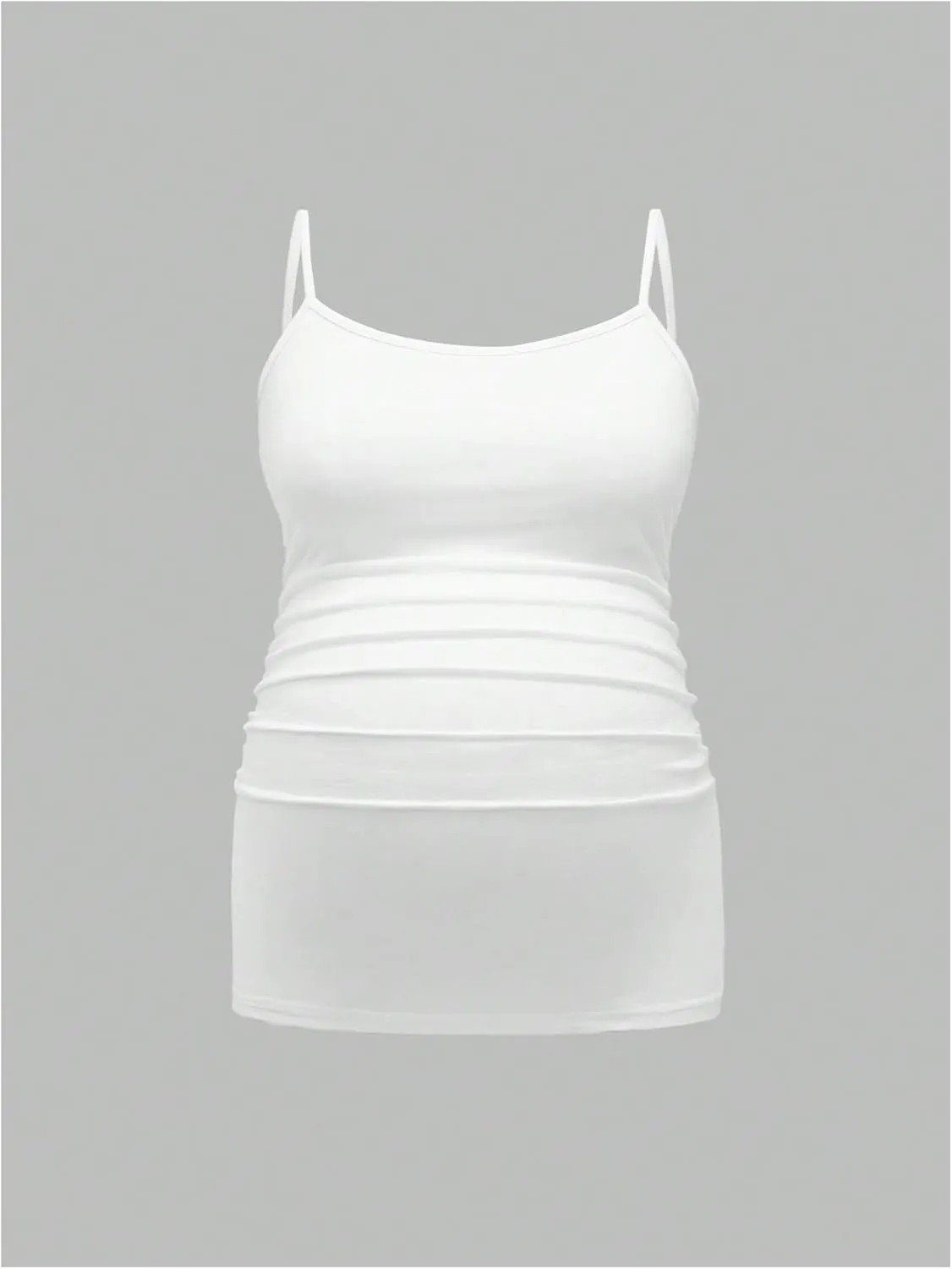 Women's 3 Pack Maternity Cami Top Casual Ruched Spaghetti Strap Pregnancy Camisole