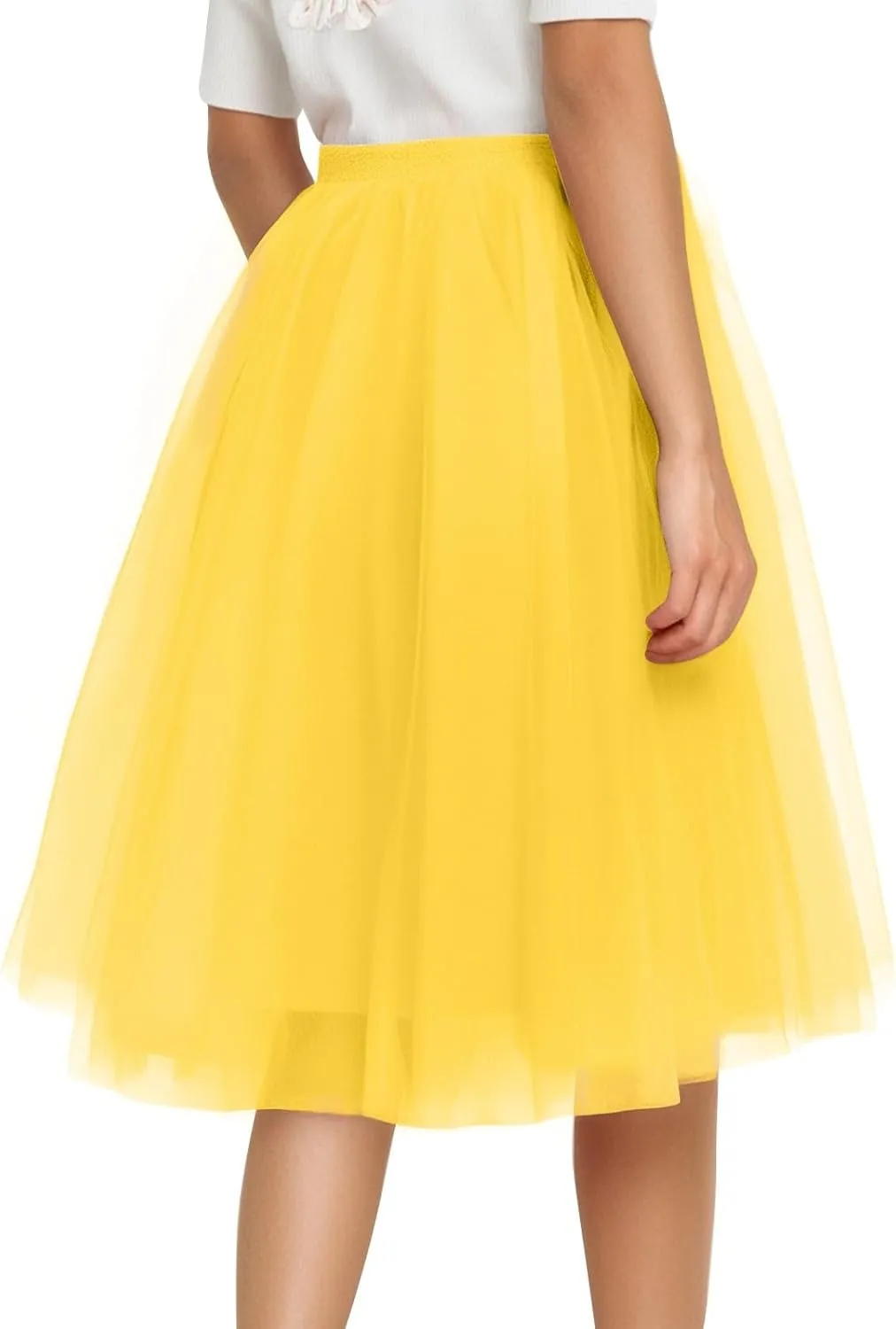 Women's Beach Vacation Clothes Summer Casual Loose Trendy Elastic High Waist Solid Color Party Dance Skirts, S-2XL