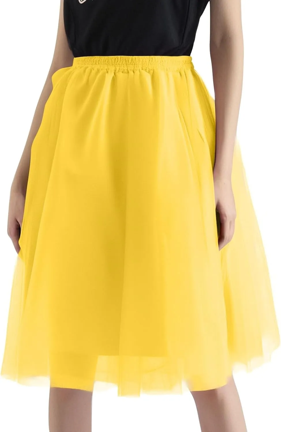 Women's Beach Vacation Clothes Summer Casual Loose Trendy Elastic High Waist Solid Color Party Dance Skirts, S-2XL