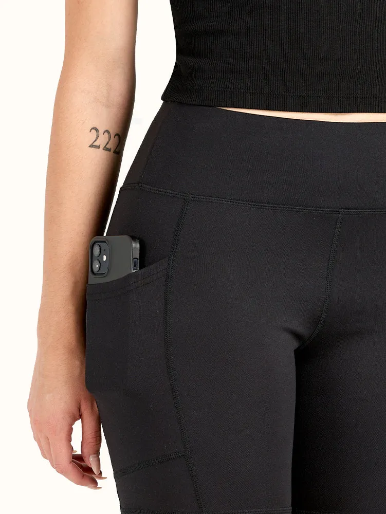 Women's Bike Shorts with Mesh Pockets