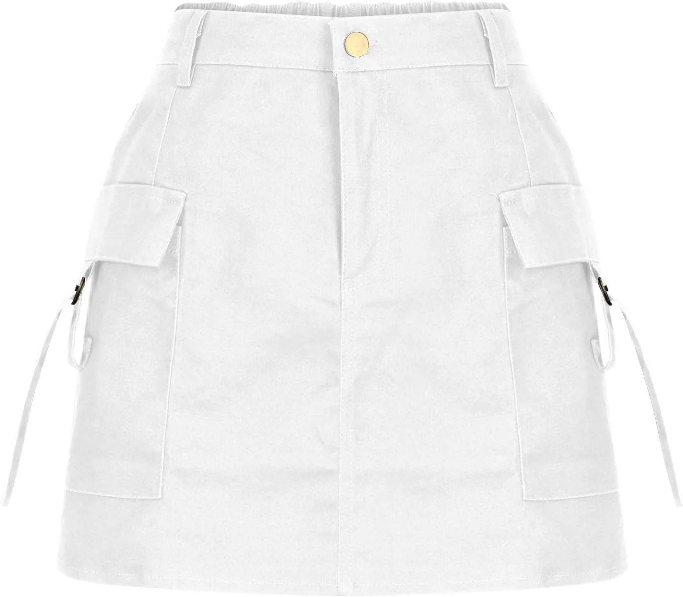 Women's Cargo Skirt Casual Wrap Bodycon Pockets Skirts Solid Color Low Waisted Pure Comfort Skirt 2025 Outfits