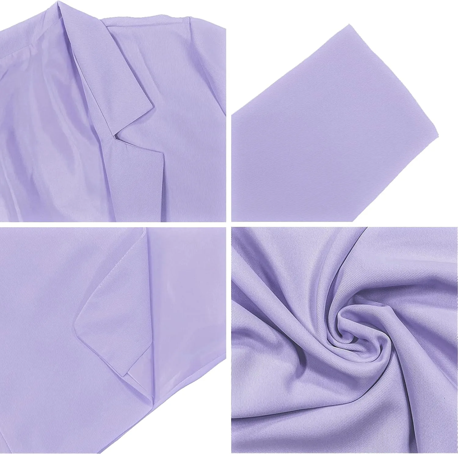 Women's Casual Business Open Front Long Sleeve Notch Lapel Lightweight Office Blazer Jacket