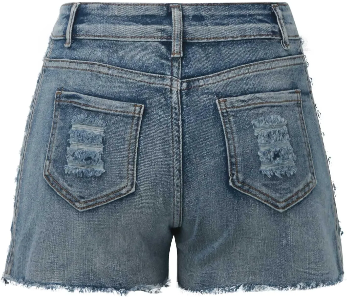 Women's Denim Shorts Mid-High Waisted Casual Stretch Trendy Summer Y2k Baggy Ladies Sexy Hot Jean Shorts Cutoff Jorts