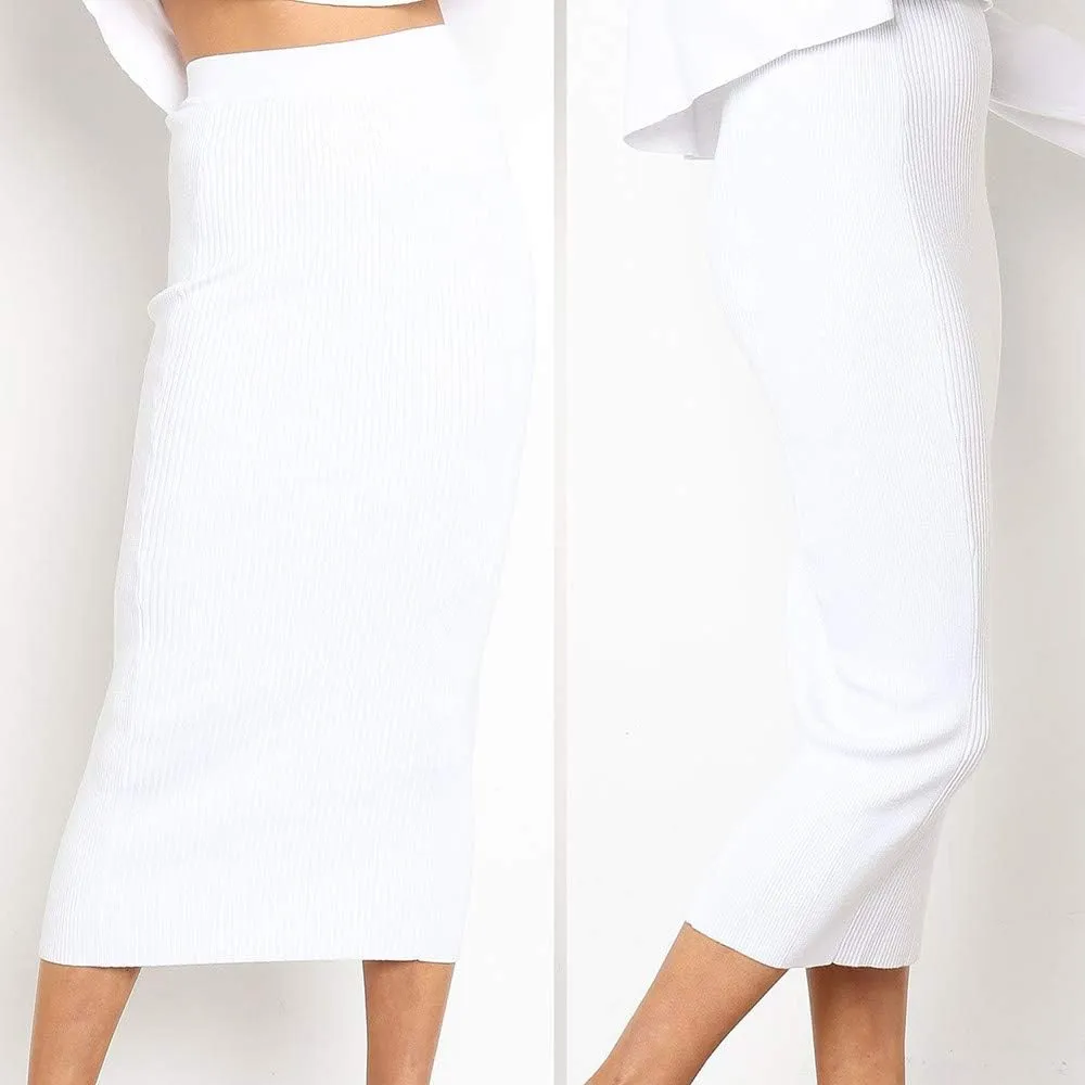 Women's Elastic High Waist Pleated A-Line Flared Maxi Skirts Women Fashion Ladys Skirt High Waist Skirt Midi