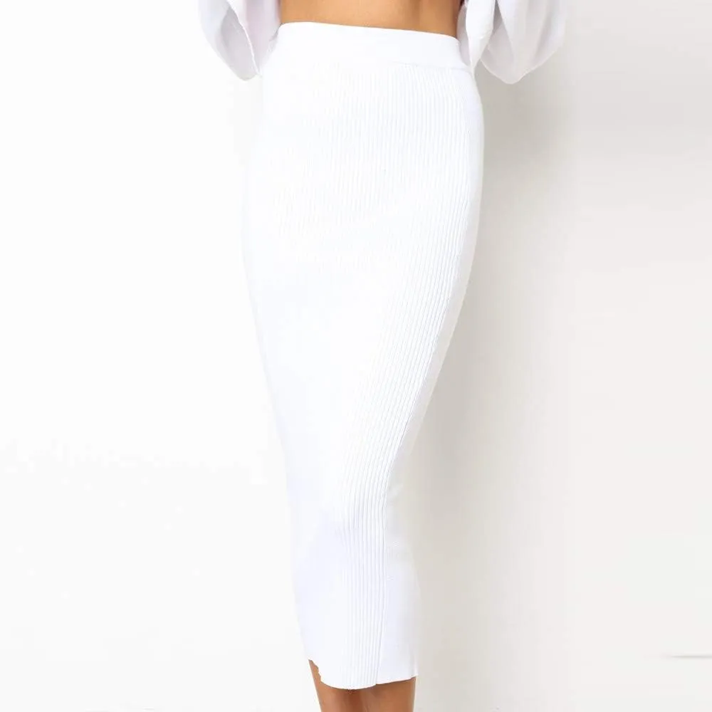 Women's Elastic High Waist Pleated A-Line Flared Maxi Skirts Women Fashion Ladys Skirt High Waist Skirt Midi