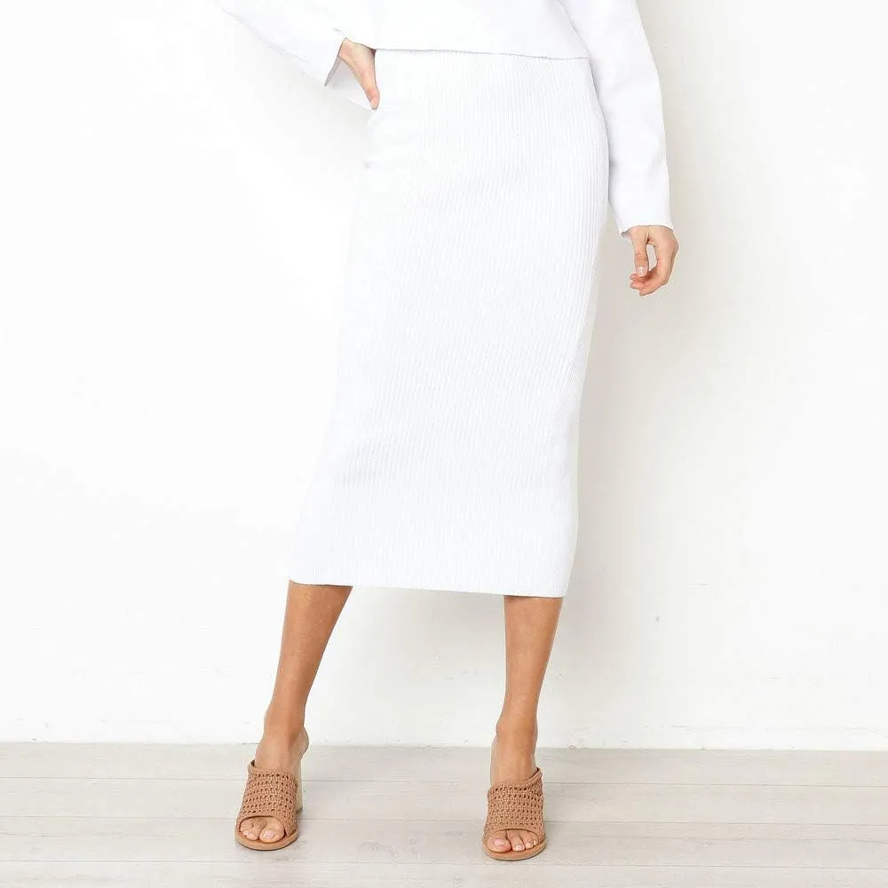 Women's Elastic High Waist Pleated A-Line Flared Maxi Skirts Women Fashion Ladys Skirt High Waist Skirt Midi
