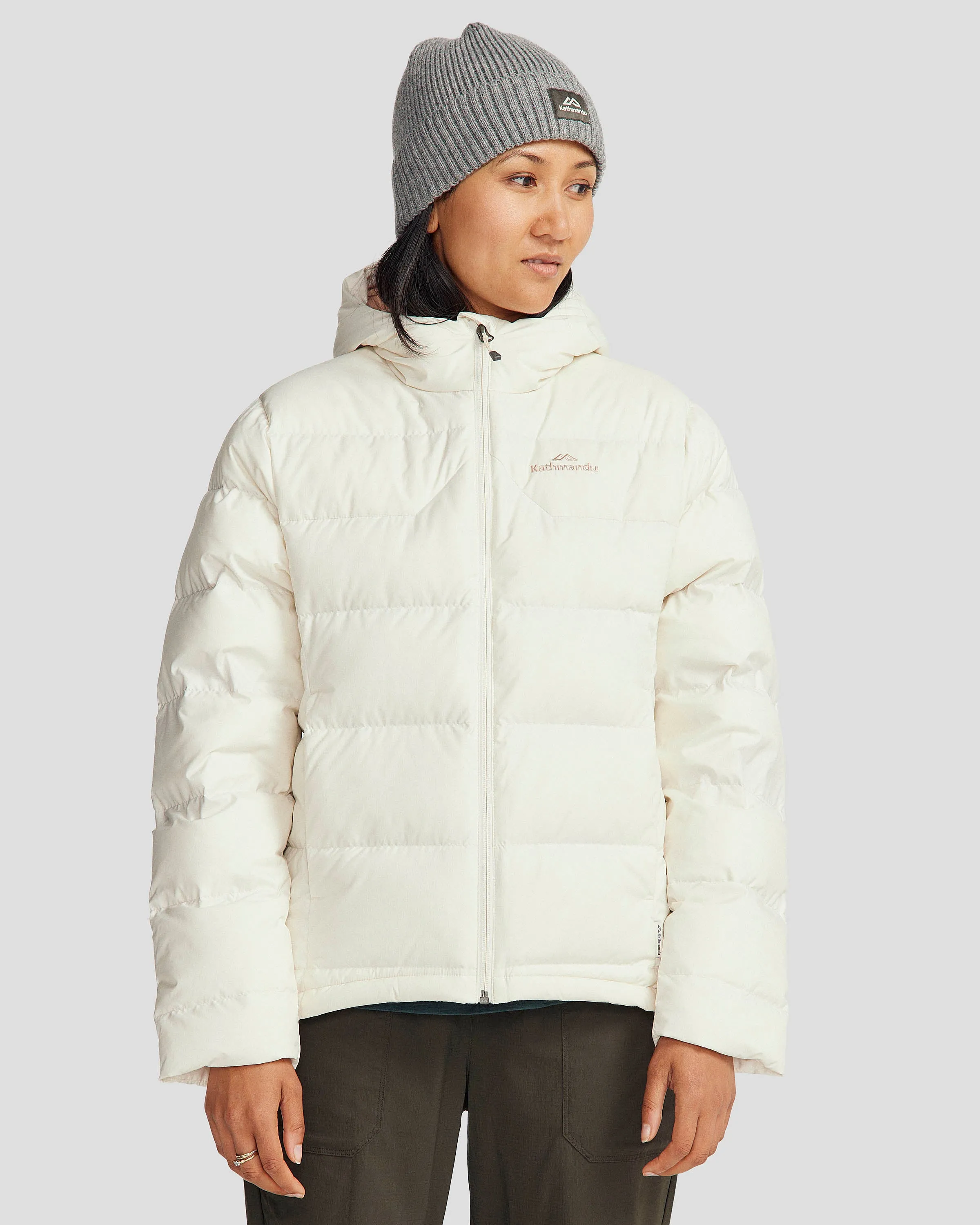 Women's Epiq Hooded Down Jacket - Natural/Mineral