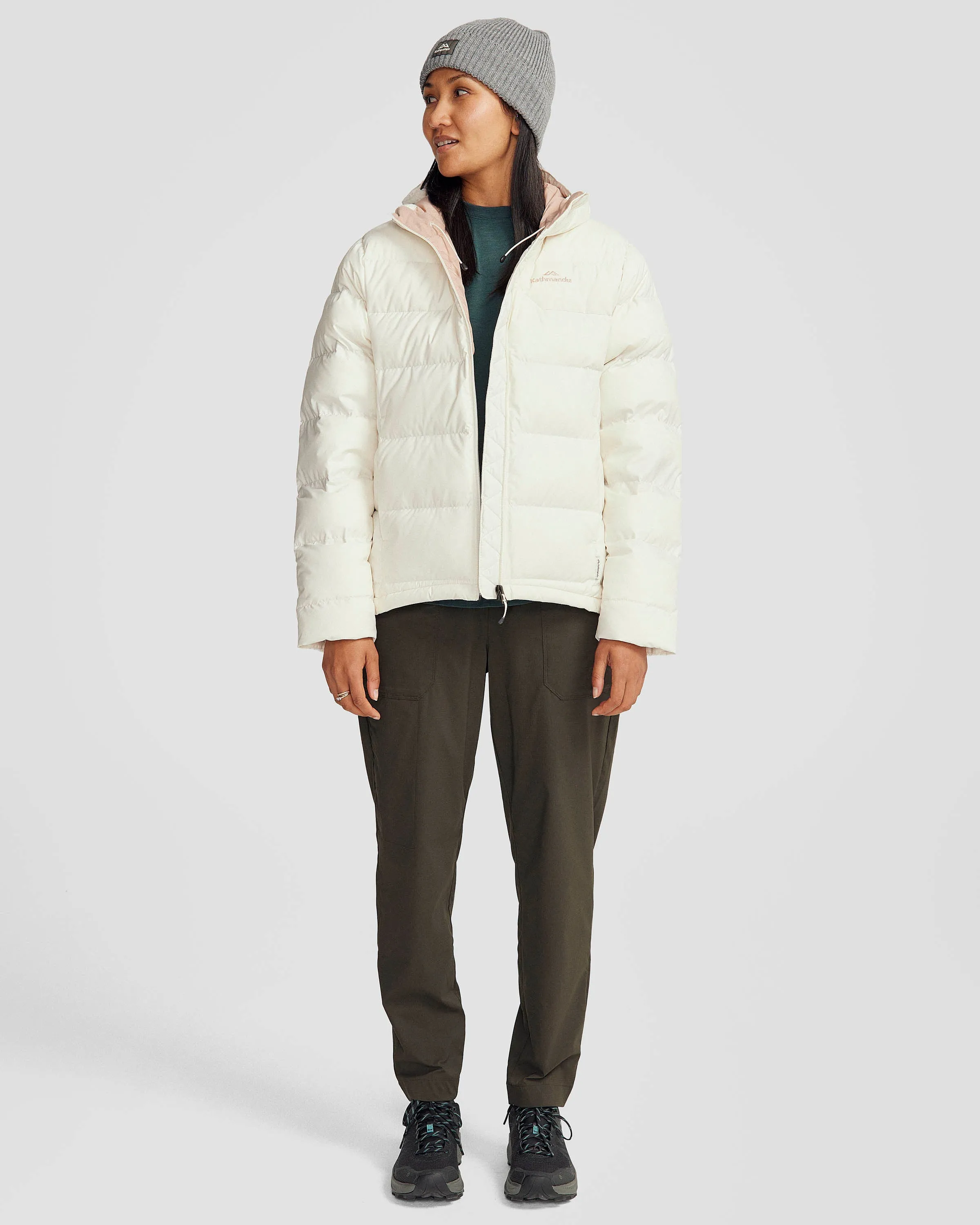 Women's Epiq Hooded Down Jacket - Natural/Mineral