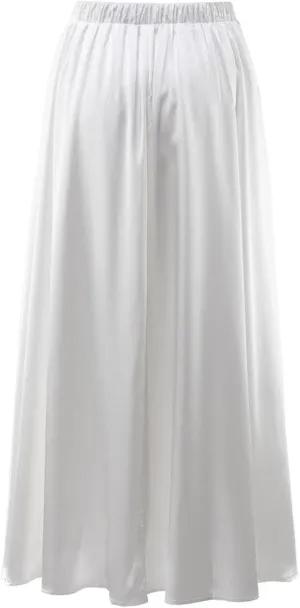 Women's Flowy Casual Long Skirt, Fashion Pleated Ruffle Hem A-Line Midi Skirts Elegance Comfy Evening Party Clothes