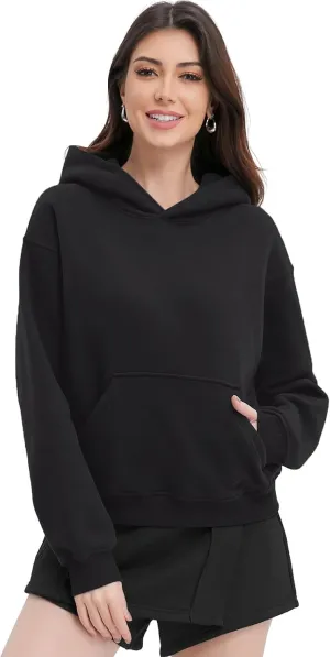 Womens Hoodies Long Sleeve Fleece Sweatshirts Pullover Top Cotton Fall/Winter 2024