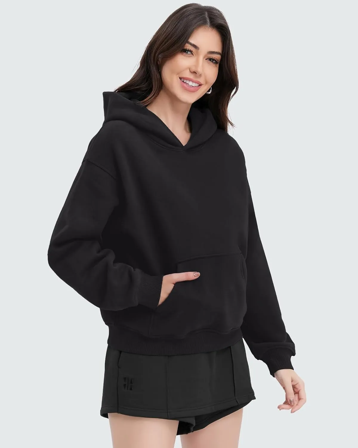 Womens Hoodies Long Sleeve Fleece Sweatshirts Pullover Top Cotton Fall/Winter 2024