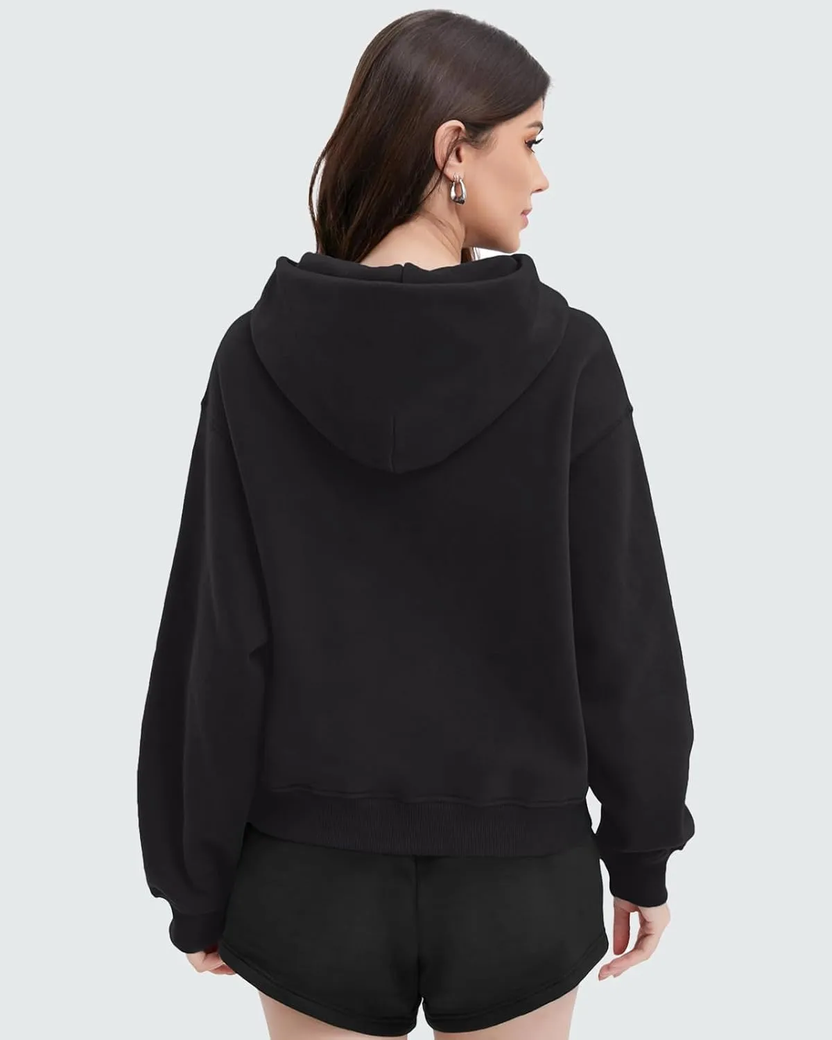 Womens Hoodies Long Sleeve Fleece Sweatshirts Pullover Top Cotton Fall/Winter 2024