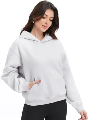 Womens Hoodies Long Sleeve Fleece Sweatshirts Pullover Top Cotton Fall/Winter 2024