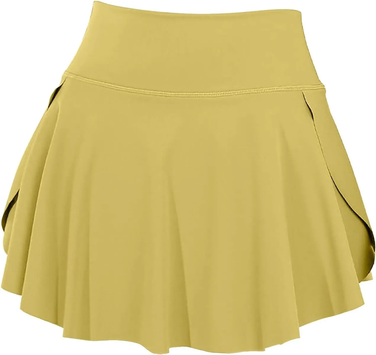 Women's Mini Skirts Tennis Tummy Control Ruffled Pleated Short Dress Summer Solid Color High Waisted Workout Yoga Golf Skorts
