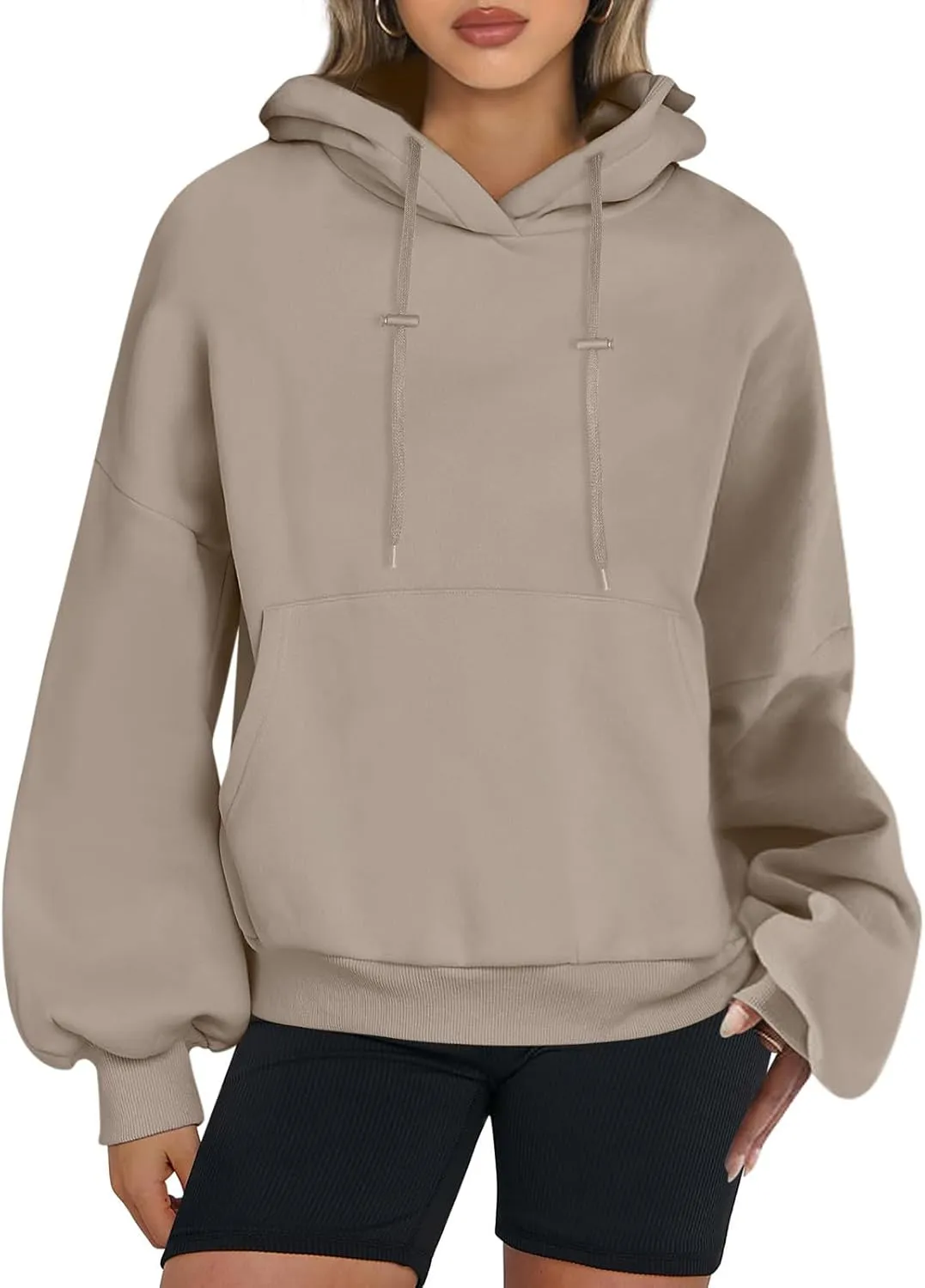 Womens Oversized Hoodies Casual Long Sleeve Fleece Sweatshirts Pullover Sweaters Teen Girls Preppy Tops Clothes