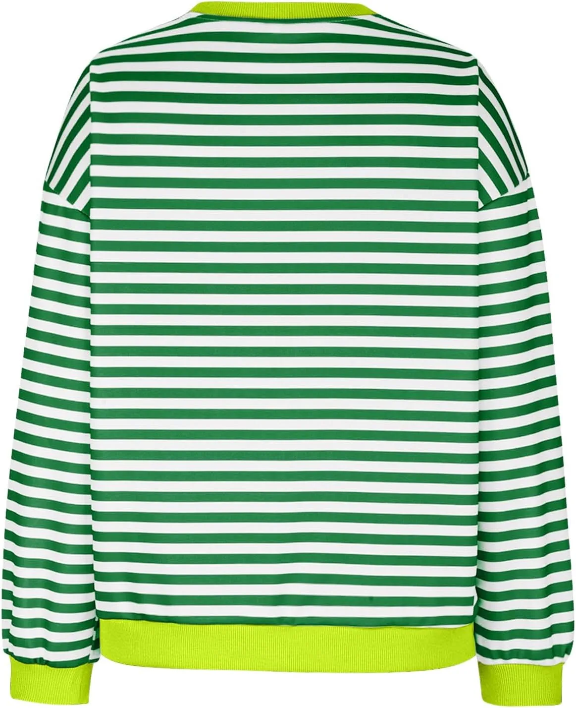 Womens Oversized Sweatshirt Long Sleeve Striped Sweatshirts Loose Fit Pullover Top Fashion Y2k Clothes Fall Outfits