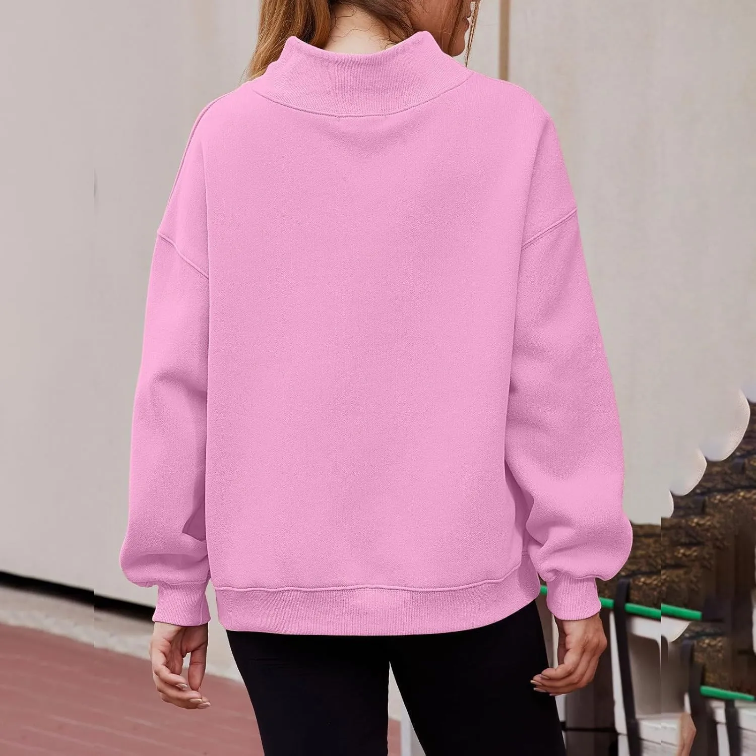 Womens Oversized Sweatshirts Turtleneck Pullover Long Sleeve Hoodies Tops Fall Outfits Cute Sweater Tops