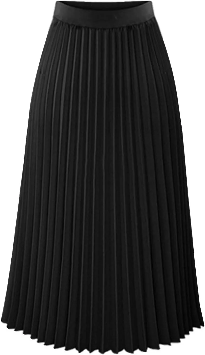Womens Pleated Long Skirts A Linen High Waisted Swing Flare Midi Skirt Flowy Plus Size Summer Beach Boho Dress