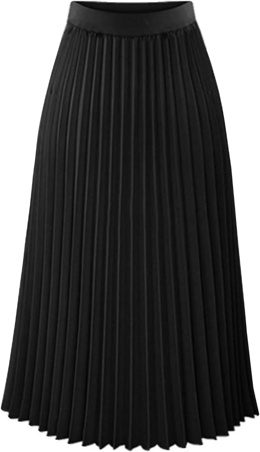 Womens Pleated Long Skirts A Linen High Waisted Swing Flare Midi Skirt Flowy Plus Size Summer Beach Boho Dress