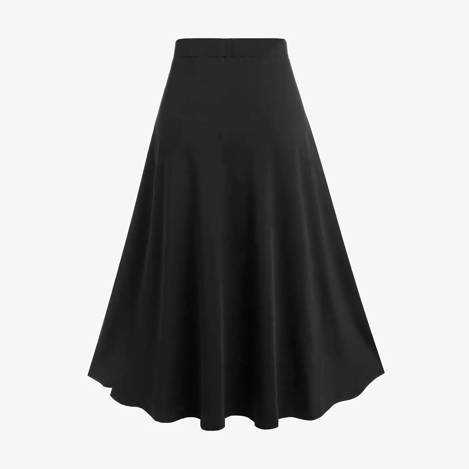 Women's Punk Retro Skirt Lace Up Skirts Ladies Halloween Costume Patchwork High Waist Midi Skirt Gothic Skirt