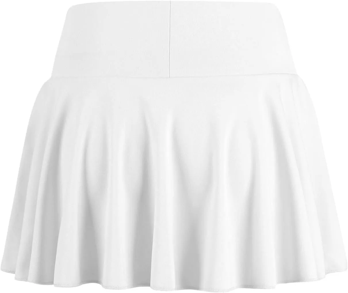 Women's Summer Athletic Loose Trendy Elastic High Waist Solid Color Yoga Fitness Tennis Skirts 2025 Inner Shorts, S-2XL