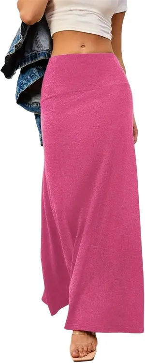Women's Summer Skirts 2025 Bohemian High Waist Flowy Maxi Skirt A-Line Design