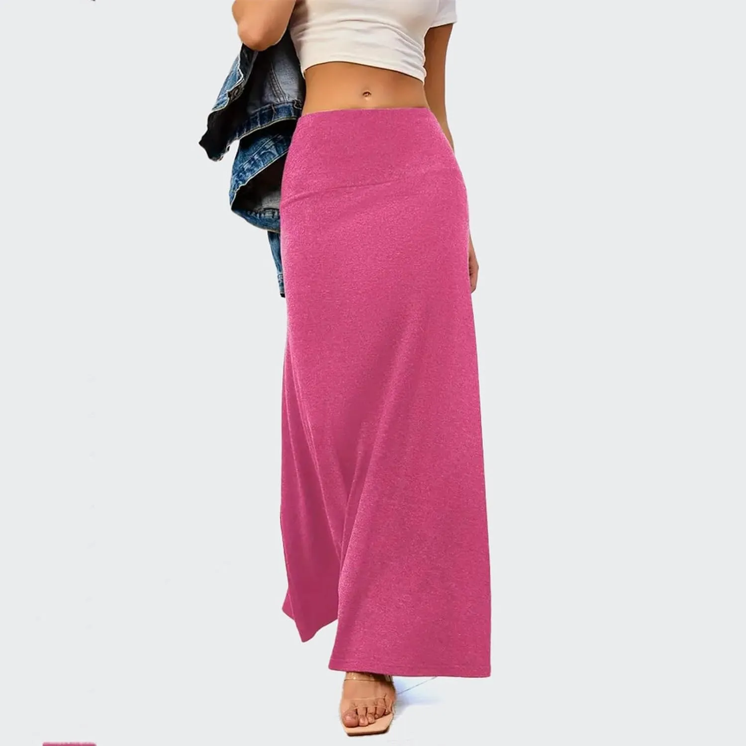 Women's Summer Skirts 2025 Bohemian High Waist Flowy Maxi Skirt A-Line Design