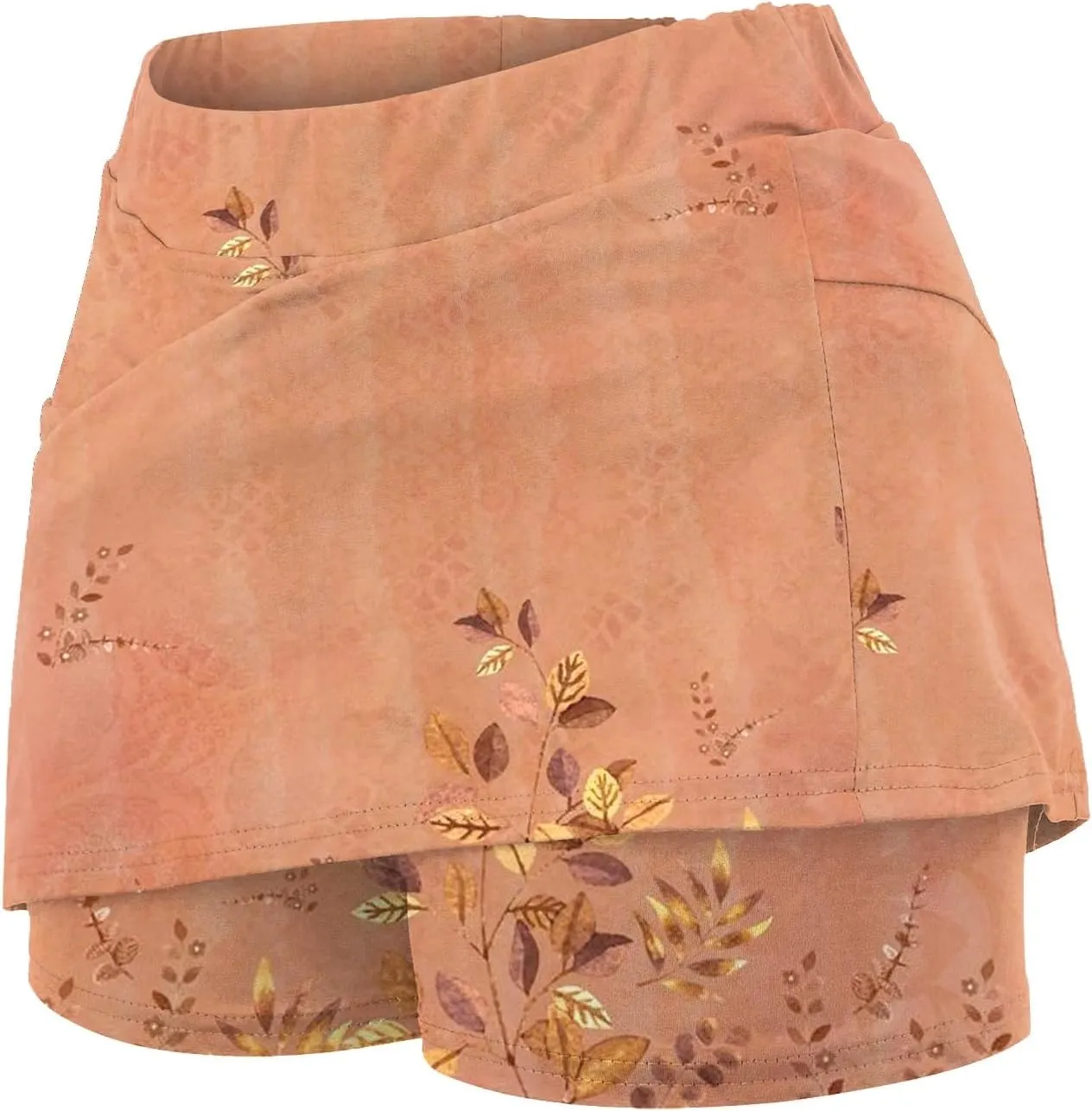 Womens Tennis Skirts with Pockets Tummy Control Floral Print Mini Skirt Workout Running Athletic Sports Golf Skorts Plus Size