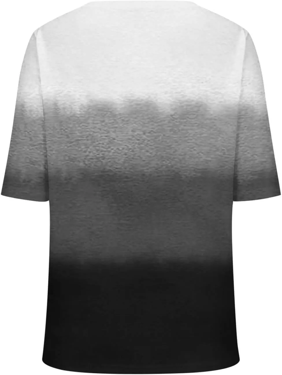 Womens V Neck Gradient Half Sleeve Tops and Blouses Pink and Blue Tie Dyed Shirts 2025 Spring Summer Cute Basic Tees
