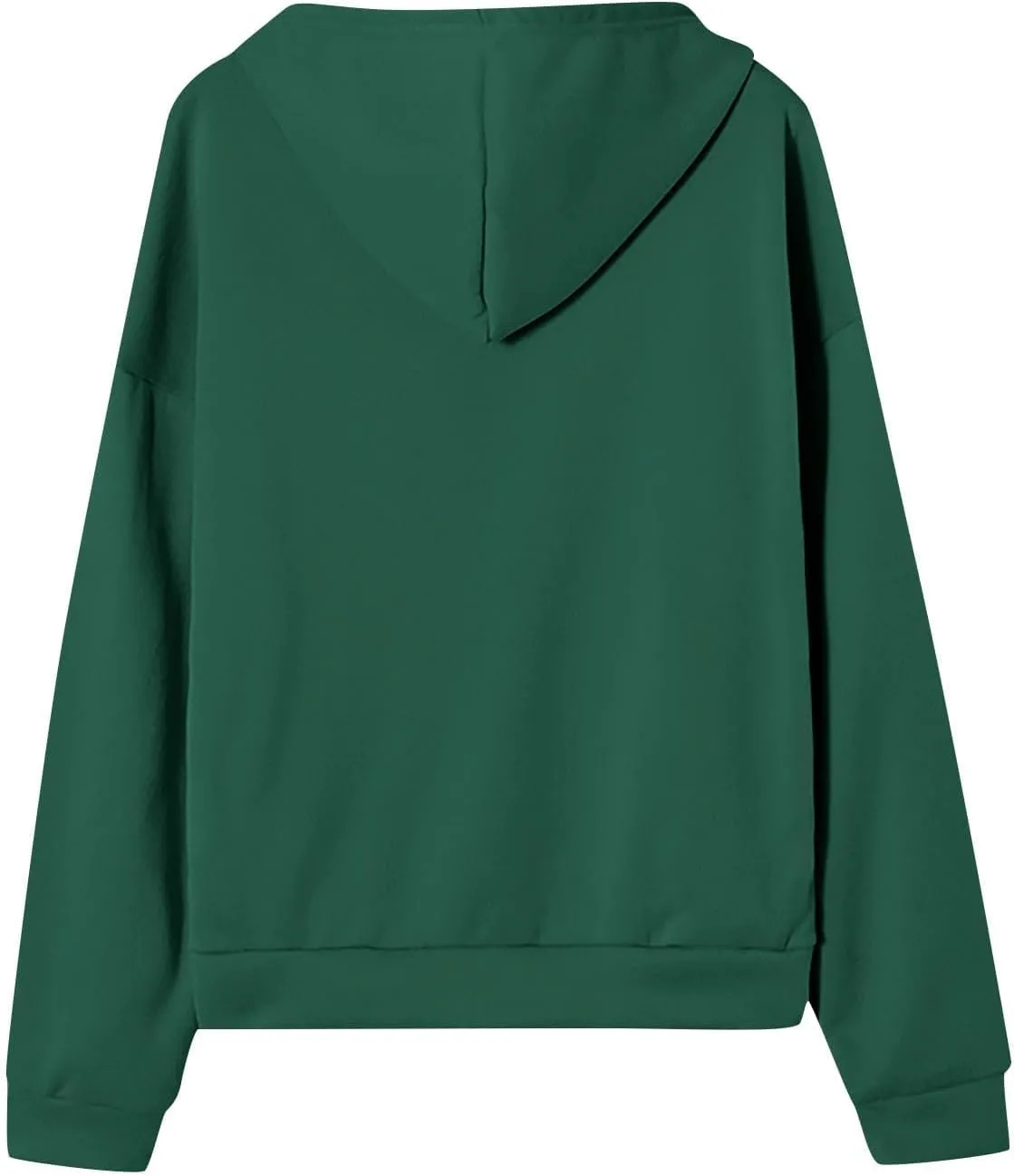 Womens Zip Up Hoodies Casual Long Sleeve Sweatershirts Oversized Drawstring Jackets with Pockets