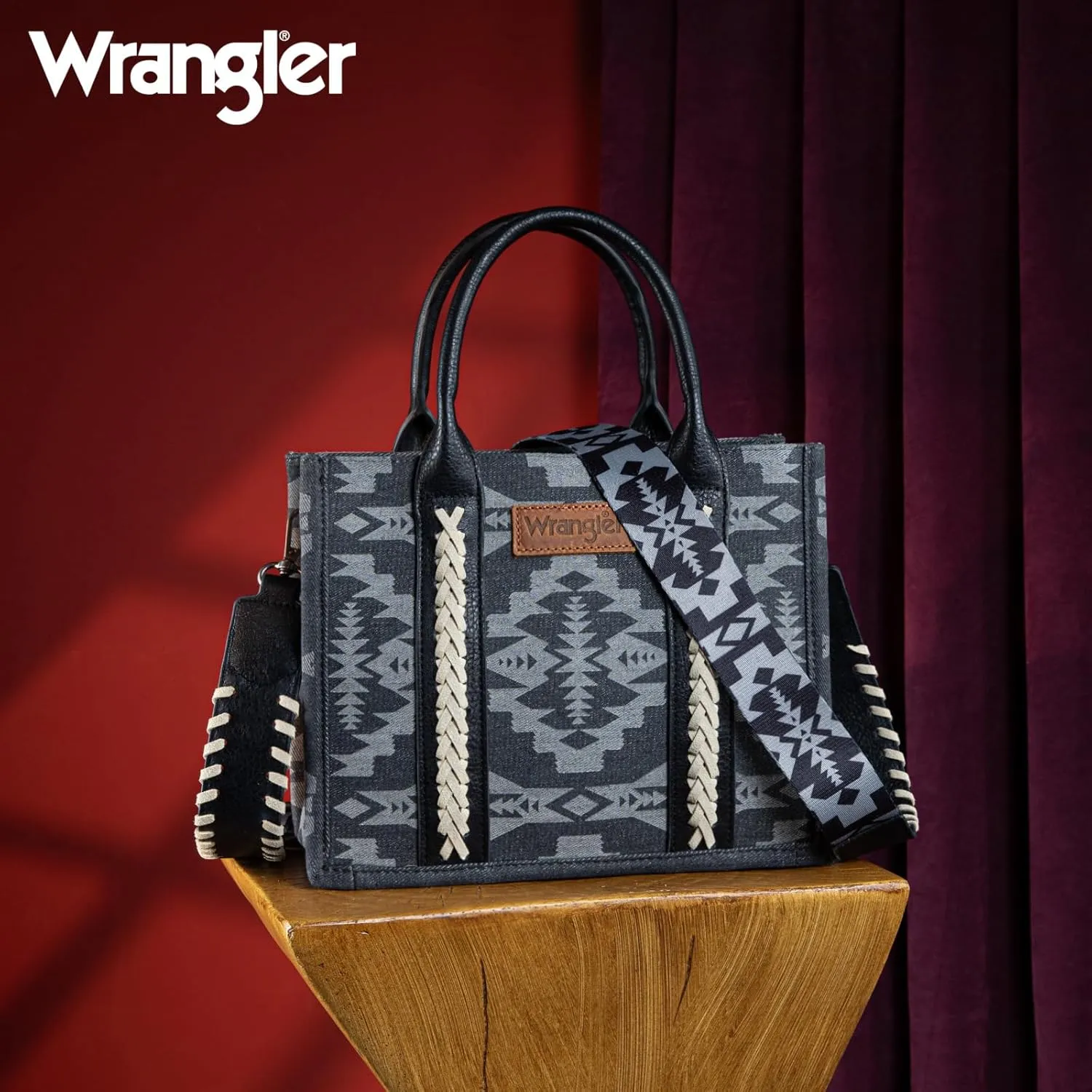 Wrangler Aztec Tote Bag for Women Western Top Handle Handbags and Purses