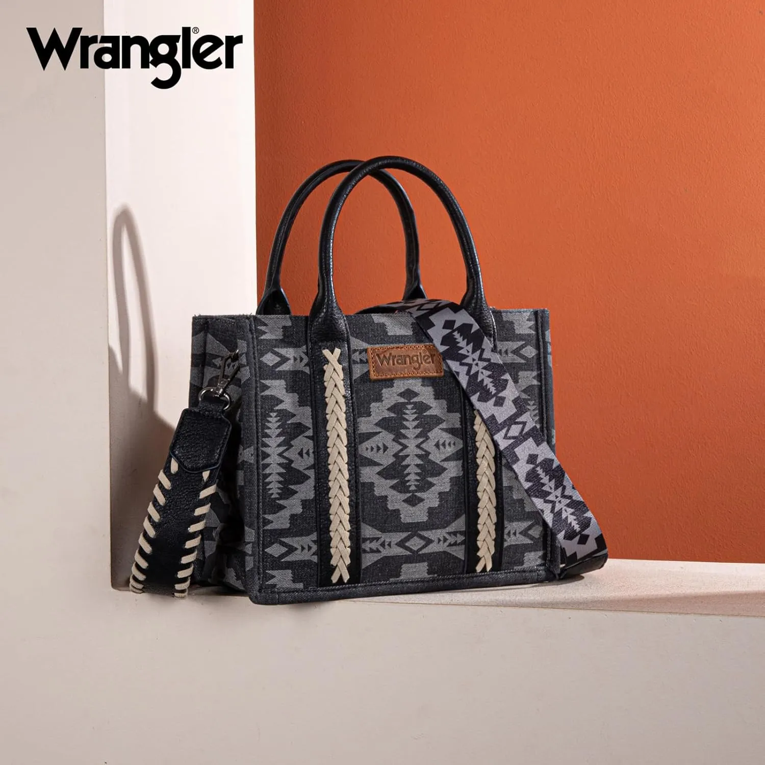 Wrangler Aztec Tote Bag for Women Western Top Handle Handbags and Purses