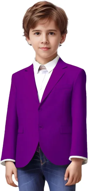 Yanlu Boys Suits Blazer Burgundy Slim Fit Boy Suit Coat