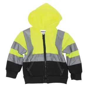 Youth Hi-Visibility Zip-Up Safety Hoodie