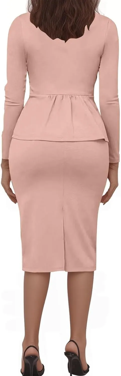 ZEFOTIM Pant/Skirt Suits for Women Dressy Business Blazers Solid Color Casual Short/Long Sleeve Two Piece Jackets